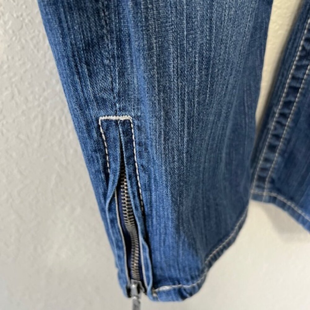 SEVEN7 Embellished Side Ankle Zip Jeans - Picture 6 of 8